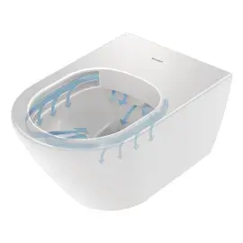 Унитаз подвесной D-Neo Duravit 45770900A1 — ракурс 3/4