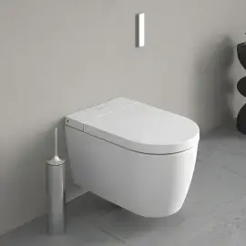 Унітаз-біде SensoWash® Starck f Compact Duravit 650000012004320 — у встановленому вигляді