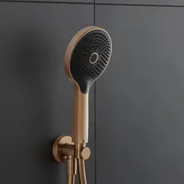 Душова система з термостатом (прихований монтаж) Duravit KIT1TH4200014004 Brushed Bronze — вид згори