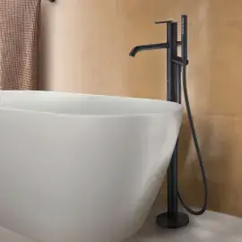 Змішувач для ванни Balcoon Duravit BA5250000046 Matte Black — вид спереду