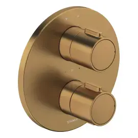 Термостат для ванны / душа Wave Duravit TH4200008004 Brushed Bronze — вид на белом фоне