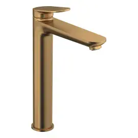 Смеситель для умывальника Wave S Duravit WA10400020041 Brushed Bronze — вид на белом фоне