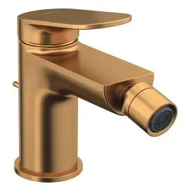 Смеситель для биде Wave Duravit WA2400001004 Brushed Bronze — вид на белом фоне