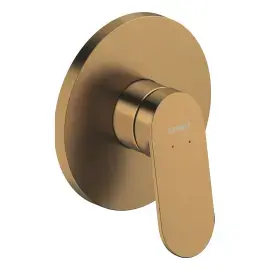 Смеситель для ванны / душа Wave Duravit WA4210007004 Brushed Bronze — вид на белом фоне