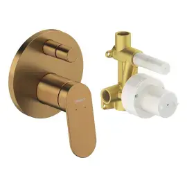Смеситель для ванны / душа Wave Duravit WA4210008004 Brushed Bronze — вид спереди