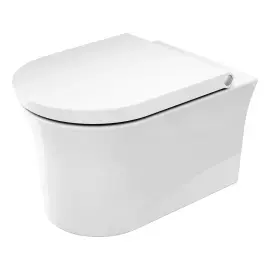 Унітаз підвісний White Tulip Duravit 2576092000 + 0027090000 — вид на білому тлі