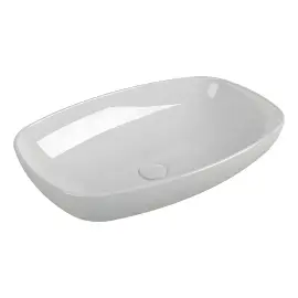 Умывальник Nuda Flaminia ND60A White Alpin — вид на белом фоне