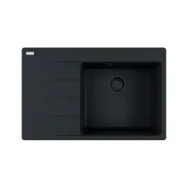 Кухонна мийка Centro CNG 611-78 TL Franke 114.0699.238 Black Matt — вид на білому тлі
