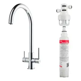 Змішувач для кухні  з фільтром Lina Clear Water Franke 160.0702.660 Chrome — вид на білому тлі