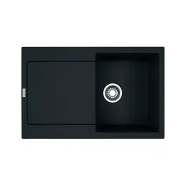 Кухонна мийка Maris MRG 611 Franke 114.0631.439 Black Matt — вид на білому тлі