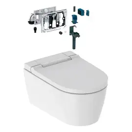 Унітаз-біде підвісний AquaClean Sela, DuoFresh Geberit 146.226.01.1 — вид спереду