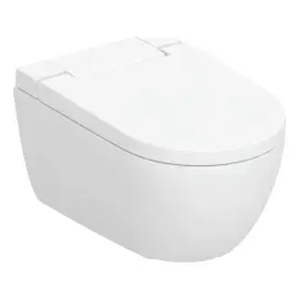 Унітаз-біде підвісний AquaClean Alba Geberit 146.350.01.1 — вид на білому тлі