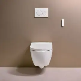 Унітаз-біде підвісний AquaClean Alba Geberit 146.350.01.1 — вид ззаду