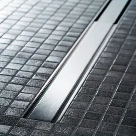Решітка для душового каналу  CleanLine60 L30-130 см Geberit 154.459.00.1 30-130 x 4,3 см — вид спереду