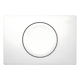 Змивна клавіша Delta15 round Geberit 115.109.11.1 White — вид на білому тлі