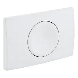 Змивна клавіша Delta15 round Geberit 115.109.11.1 White — вид спереду