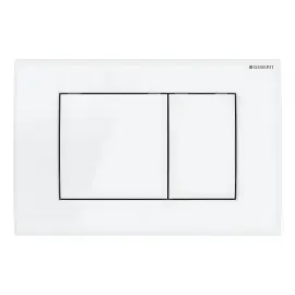 Змивна клавіша Delta20 square Geberit 115.137.11.1 White — вид на білому тлі