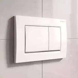 Панель смыва унитаза Delta20 square Geberit 115.137.11.1 White — боковой ракурс