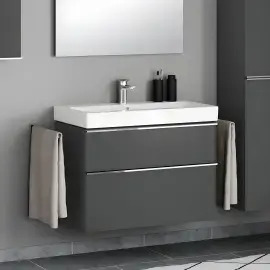 Умивальник iCon Geberit 124090000 — бічний ракурс