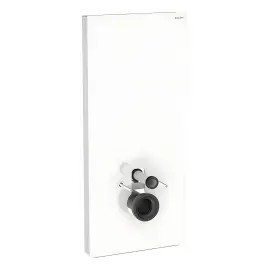 Сантехнический модуль Monolith Plus Geberit 131.231.SI.7 White Alpin — вид на белом фоне
