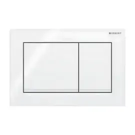 Панель смыва унитаза Omega20 square Geberit 115.080.11.1 — вид на белом фоне