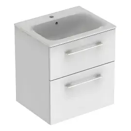 Тумба з умивальником Selnova Square Geberit 501.236.00.1 Білий — вид на білому тлі