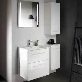 Тумба з умивальником Selnova Square Geberit 501.236.00.1 Білий — вид спереду