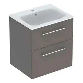 Тумба з умивальником Selnova Square Geberit 501.237.00.1 Лава — вид на білому тлі