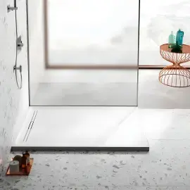 Душовий піддон Sestra Geberit 550.250.00.2 Білий — бічний ракурс