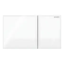 Змивна клавіша Sigma70 square Geberit 115.622.SI.1 White — вид на білому тлі