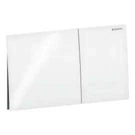Змивна клавіша Sigma70 square Geberit 115.622.SI.1 White — вид спереду