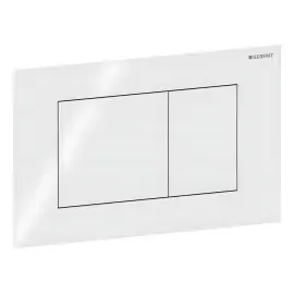 Панель смыва унитаза Sigma40 square Geberit 115.629.SI.1 White Alpin — вид спереди