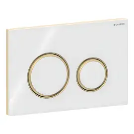 Змивна клавіша Sigma50 round Geberit 115.652.SI.1 White — вид спереду