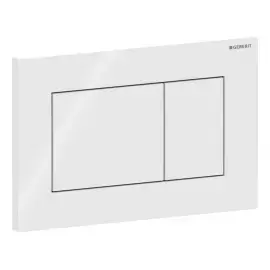 Панель смыва унитаза Sigma01 square Geberit 115.660.11.1 White Alpin — вид спереди