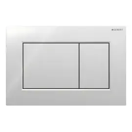Панель смыва унитаза Sigma01 square Geberit 115.660.21.1 Chrome — вид на белом фоне