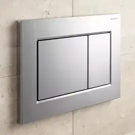 Панель смыва унитаза Sigma01 square Geberit 115.660.21.1 Chrome — вид спереди