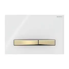 Змивна клавіша Sigma50 square Geberit 115.672.11.2 White — вид на білому тлі