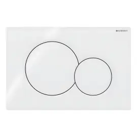 Змивна клавіша Sigma01 round Geberit 115.770.11.5 White — вид на білому тлі
