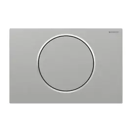Змивна клавіша Sigma10 round Geberit 115.787.SN.5 24.6 х 16.4 х 1.5 см — вид на білому тлі