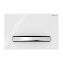 Змивна клавіша Sigma50 square Geberit 115.788.11.2 White — вид на білому тлі