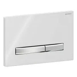 Змивна клавіша Sigma50 square Geberit 115.788.11.2 White — вид спереду