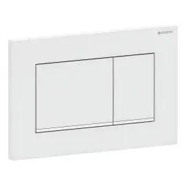 Змивна клавіша Sigma20 square Geberit 115.883.01.1 White — вид спереду