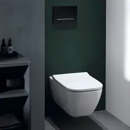 Унітаз підвісний Smyle Square Geberit 500.685.01.1 — бічний ракурс