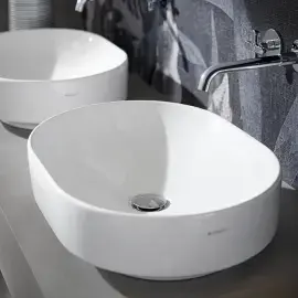 Умивальник VariForm Geberit 500.774.01.2 — бічний ракурс