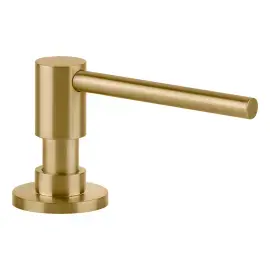 Дозатор рідкого мила Dispenser 316 Flessa Gessi 29660-727 Brass Brushed PVD — вид на білому тлі