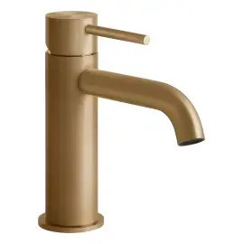 Змішувач для раковини Gessi316 Gessi 54002-726 Warm Bronze Br. PVD — вид на білому тлі