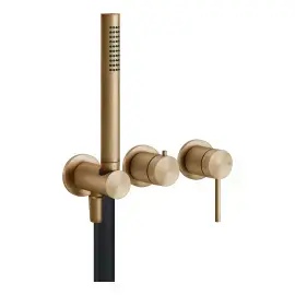 Змішувач для ванни Gessi316 Gessi 54039-726 Warm Bronze Br. PVD — вид на білому тлі