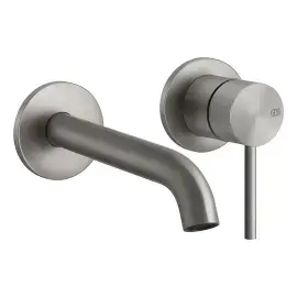 Змішувач для раковини Gessi316 Gessi 54086-239 Steel Brushed — вид на білому тлі