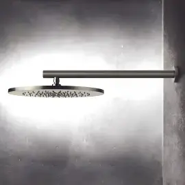 Верхний душ 1jet 316 Flessa Gessi 54148-239 Сталь Шлифованная — вид спереди