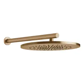 Верхний душ 1jet 316 Flessa Gessi 54148-726 Warm Bronze Br. PVD — вид на белом фоне